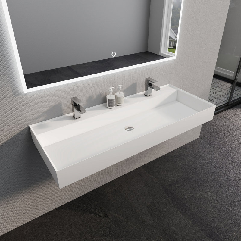 Lavabo de salle de bain mural 47 po