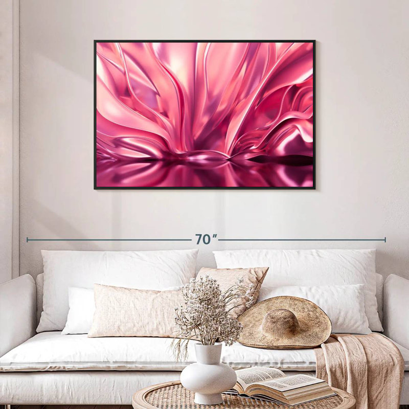 Avery Blush Pink Abstract, 29" H x 43" W