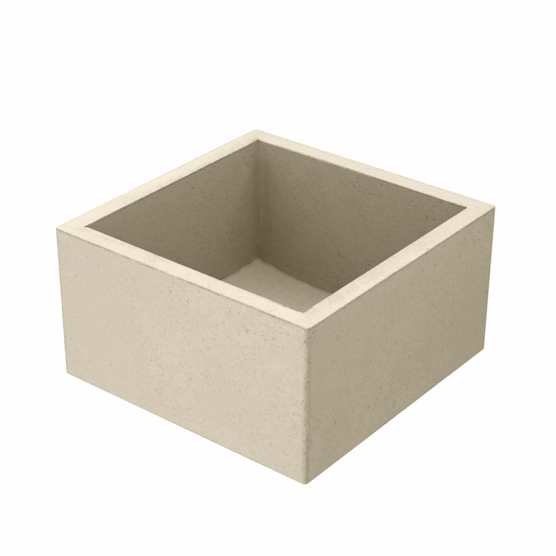 Évier de cuisine / bar carré en béton Ventana NativeStone 15 po, Sable