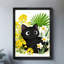 Reproduction d'art encadré noir rétro-1736309098
