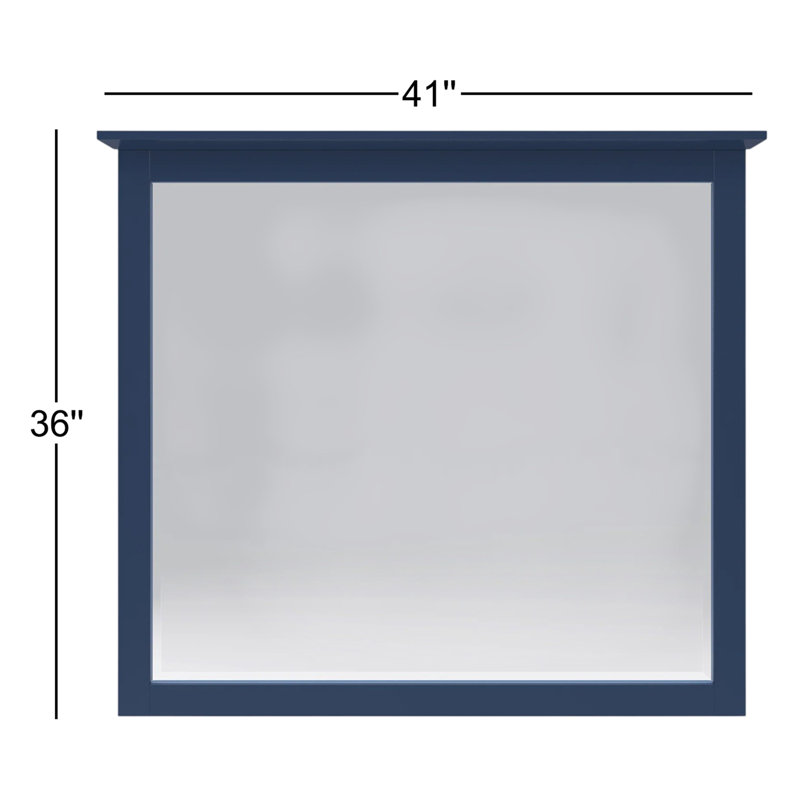 Monza Wood Rectangle Wall Mirror, Wild Oats Brown