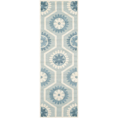 Cannen Hand Tufted Wool Floral Rug