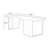 Black Rectangular Solid Wood desk-628449763