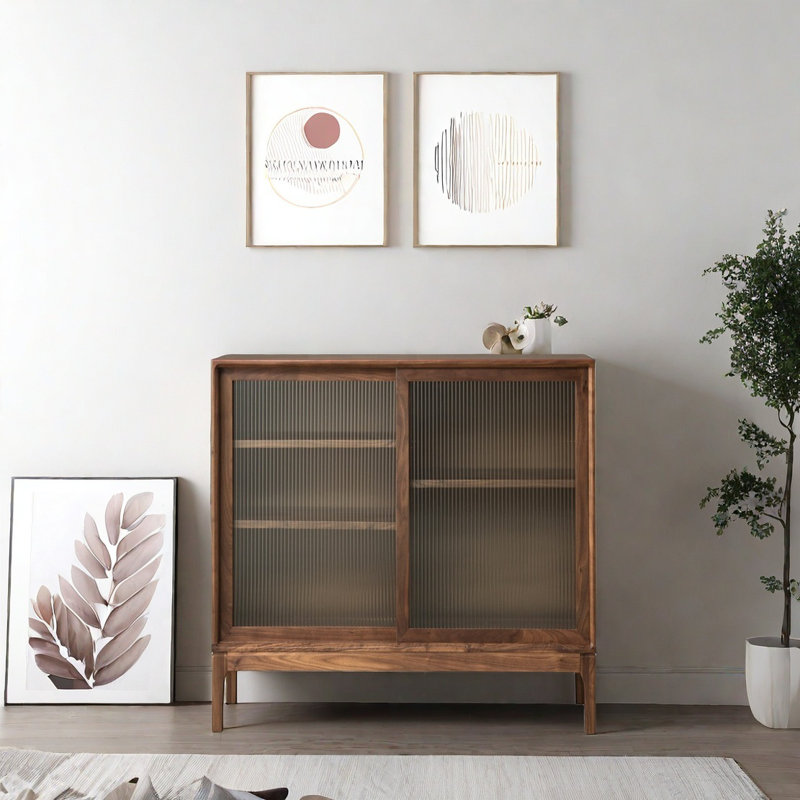 Simplicity Sideboard Cabinet With Glass Doors
