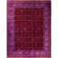 Overdyed Hand-Knotted Wool Modern-Contemporary Purple Area Rug 9' 2" x 11' 10"