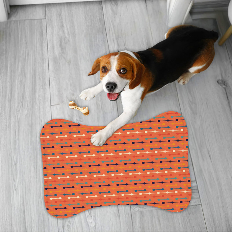 Nostalgic Rainbow - 1 Piece Bone Shape Feeding Mat