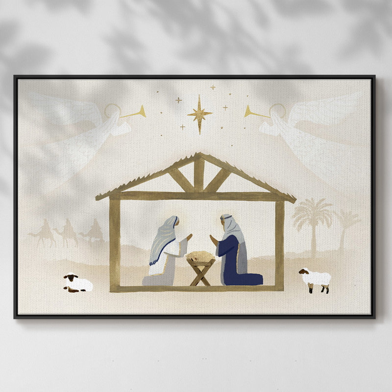Away In A Manger Collection A, H 27 po x l 41 po x P 2 po, Noir
