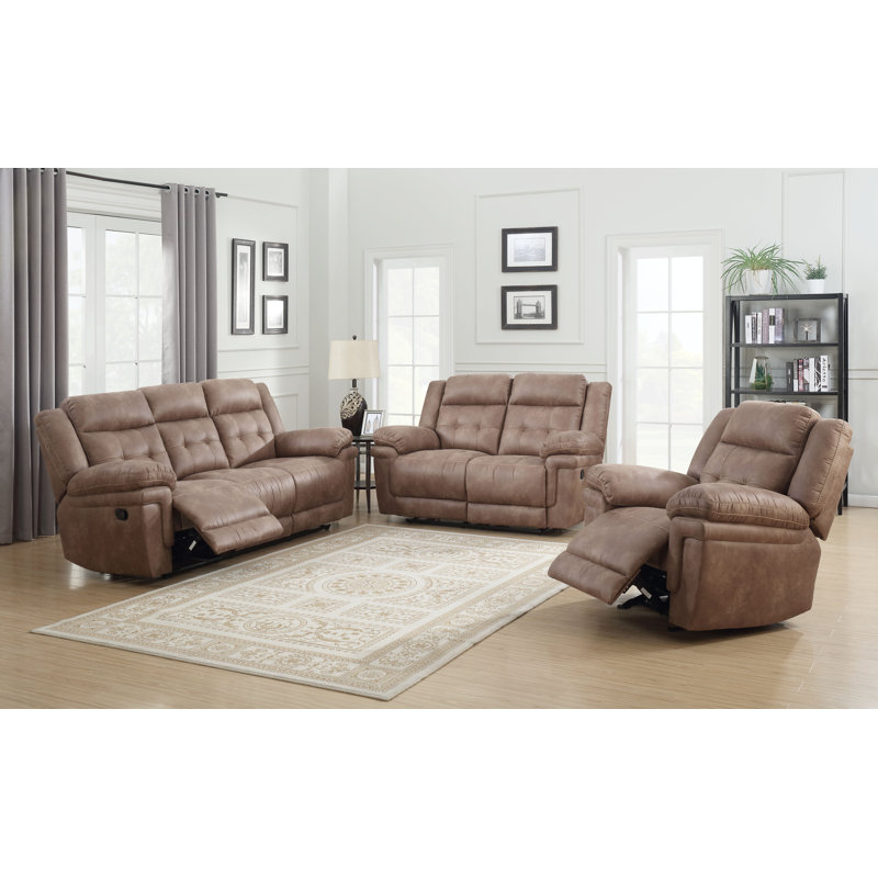 Ensemble de salon inclinable configurable Elida