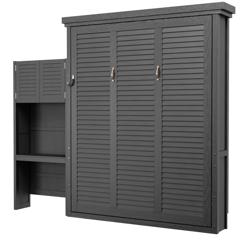 Lit escamotable avec armoire Murphy, Black