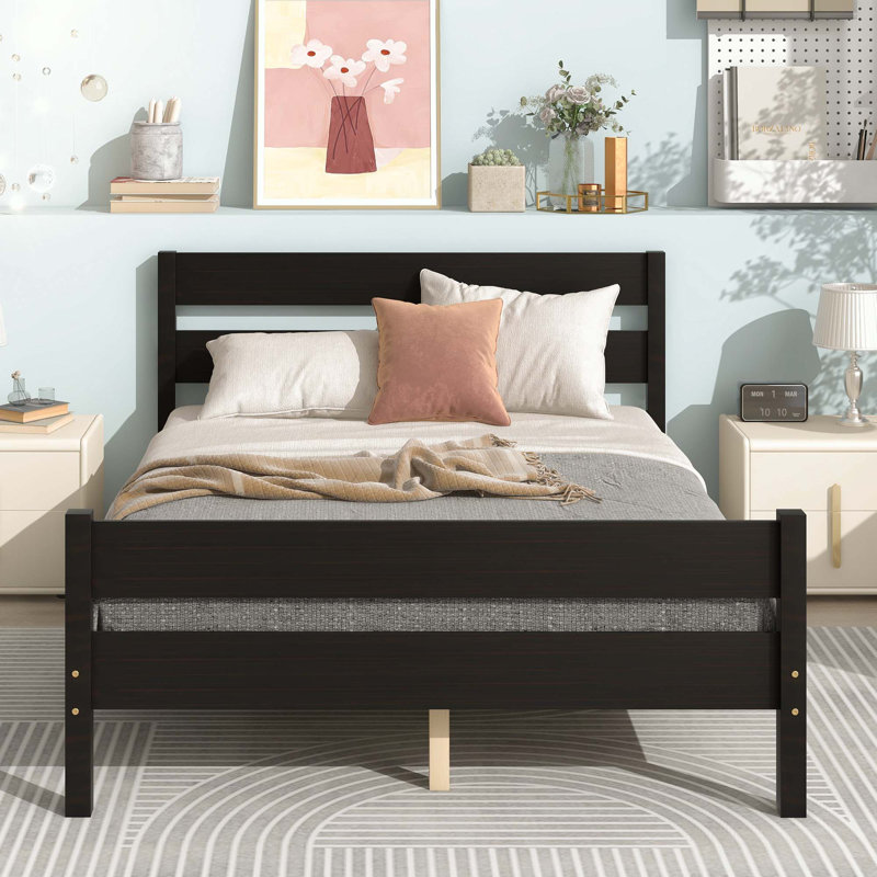 Coleman Bed With Headboard And Footboard, Espresso, Full / Double