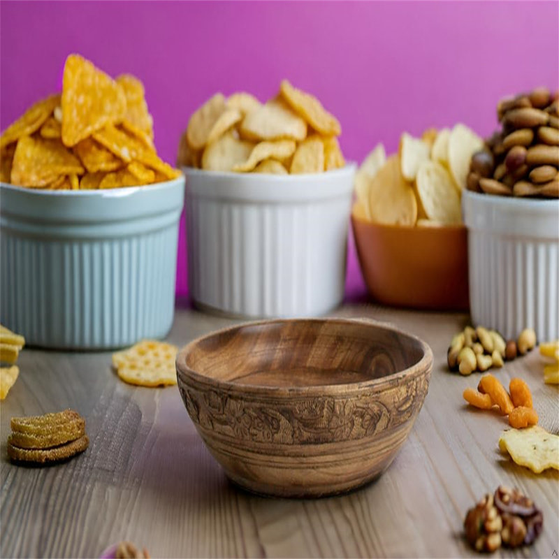 Solid + Manufactured Wood Decorative Bowl