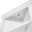 Tablette d'angle de 83,4 po de hauteur