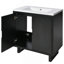 Ensemble de meuble-lavabo avec lavabo, armoire combinée et armoire de rangement pour salle de bain-899077896