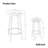 3-Piece Bar Table Set With 2 Bar Dining Stools – Modern Pub Style Dining Table-422815134