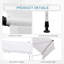 Auvent de patio manuel rétractable blanc-65287359