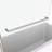 1/4" Tempered Clear Glass Shower Screen For Bathroom With Lovely Towel Bar - 3458 Style Magnetic-121166514