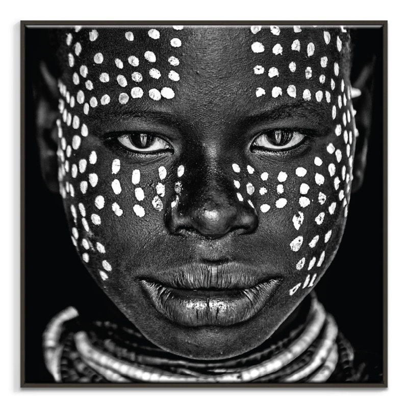 Print on Canvas, Black, 41cm H x 41cm W