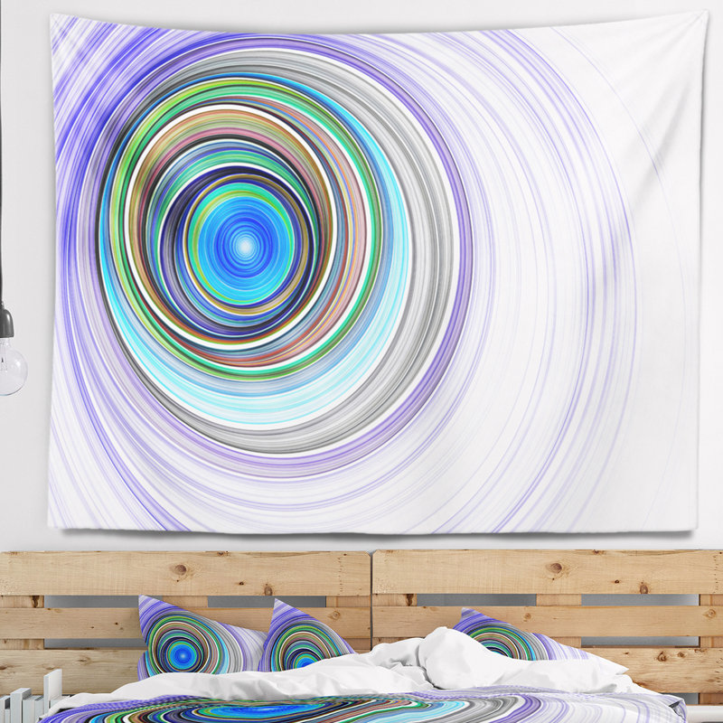Tapisserie endless tunnel purple ripples Abstract, H 32 po x l 39 po