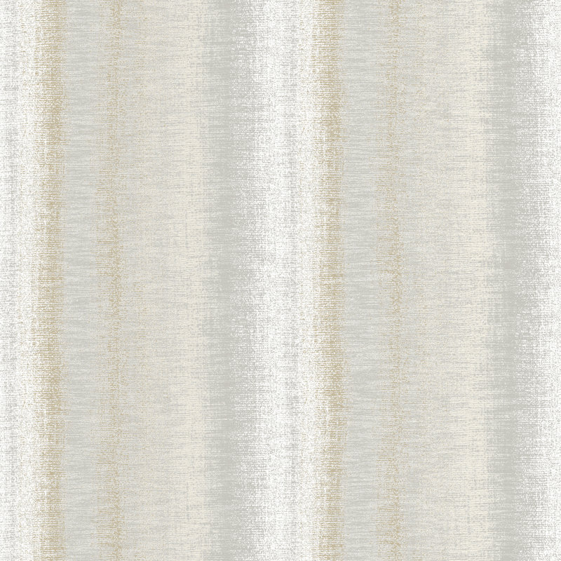 Papier peint tissé à rayures dégradées beige, Beige