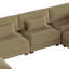 8 Seater Corduroy Corner Sofa -581254940
