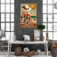 «Happily Ever After Girl Sitting On The Beach On», impression sur toile-2092458533
