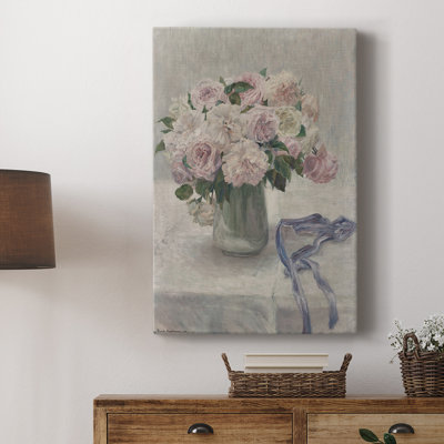 Vintage Floral Print CIII -Gallery Wrapped Cavas