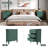 Green Nightstand with Three Drawers, Fully Assembled-863231365