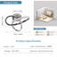 Modern 25cm Chrome Clover LED Flush Mount Ceiling Light