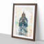 Big Ben London in Abstract - Picture Frame Painting Print-55685780-55685783