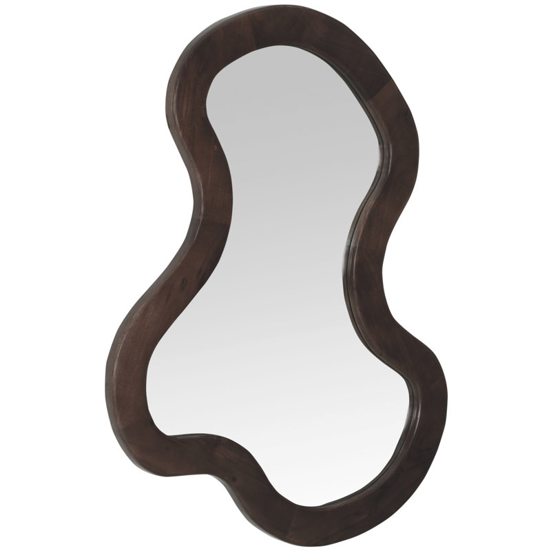 Miroir d'appoint Oblique, 38 po x 28 po, Brun