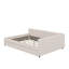 Lit plateforme tapissier avec port USB et tiroirs-996590457