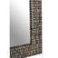 Denzell Solid Wood Flat Wall Mirror
