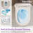 2-Piece Toilet Elongated Dual-Flush Wall Mounted Toilet With Concealed In-Wall Tank (Seat Included)