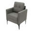 1 pièce Chaise d'appoint moderne rembourrée en similicuir avec tissu PU-589623813