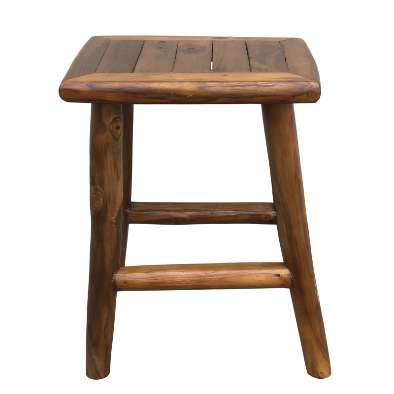 Tabouret de bar et de comptoir en bois massif Oxfordshire, Tabouret de comptoir (siège d'une hauteur de 24,5