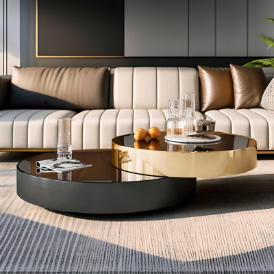 Khiah Glass Top Single Coffee Table