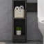 Rangement autoportant au-dessus de la toilette Gabbey avec tablettes réglables-709077608