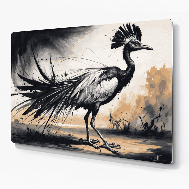 Art mural en métal, oiseau sauvage, 20" H x 24" W