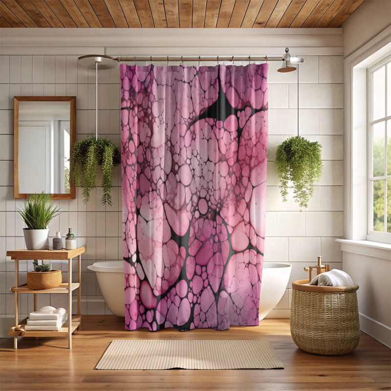 Broken Glass - Rideau de douche Premium, H 74 po x l 71 po