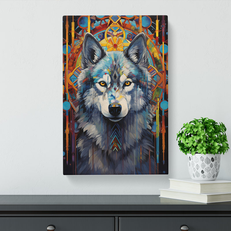 Husky Symbolism - Wrapped Canvas, 50cm H x 35cm W x 3cm D