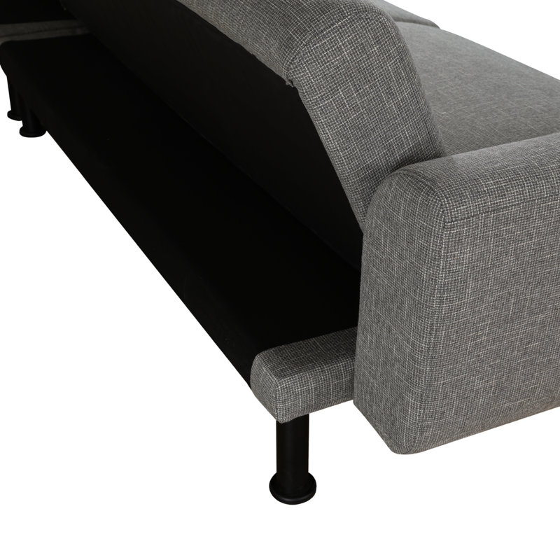 Ensemble de canapé-lit futon 2 pièces 112,5 po, Beige