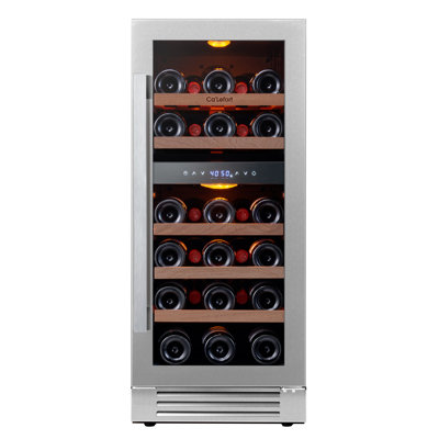 24 In. 20-bottle And 60 Can Dual Zone Freestanding/built-in Wine & Beverage Refrigerator With French Door | Fridge.com