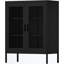 Armoire de rangement en métal avec portes et tablettes en filet-864837619-864837628