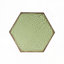 Table d'appoint de patio avec plateau hexagonal et base en métal-1824252286
