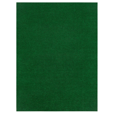 Mohawk Home Eventide Crosshatch Needle Punch Solid Green Color Rug