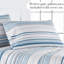 Ensemble de draps en microfibre Coastal Stripes Collection-1430650484-1430650488