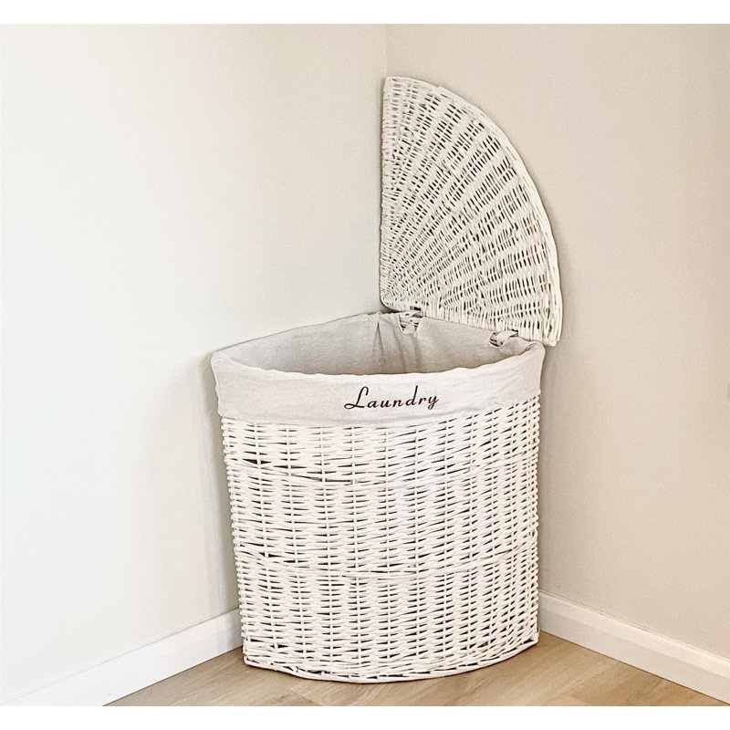 Wicker Laundry Hamper, Large (62cm x 56cm x 44cm)