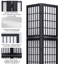 Paravent 6 panneaux de style japonais avec tablettes, noir-1097028758-1097028756