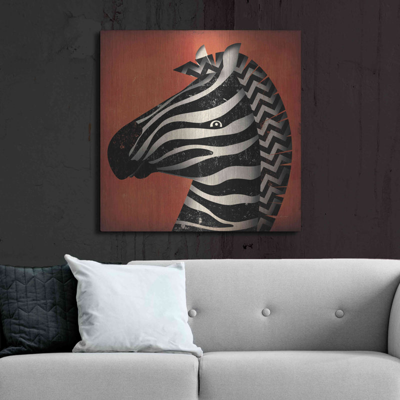 «Zebra Wow» par Ryan Fowler, H 36 po x l 36 po
