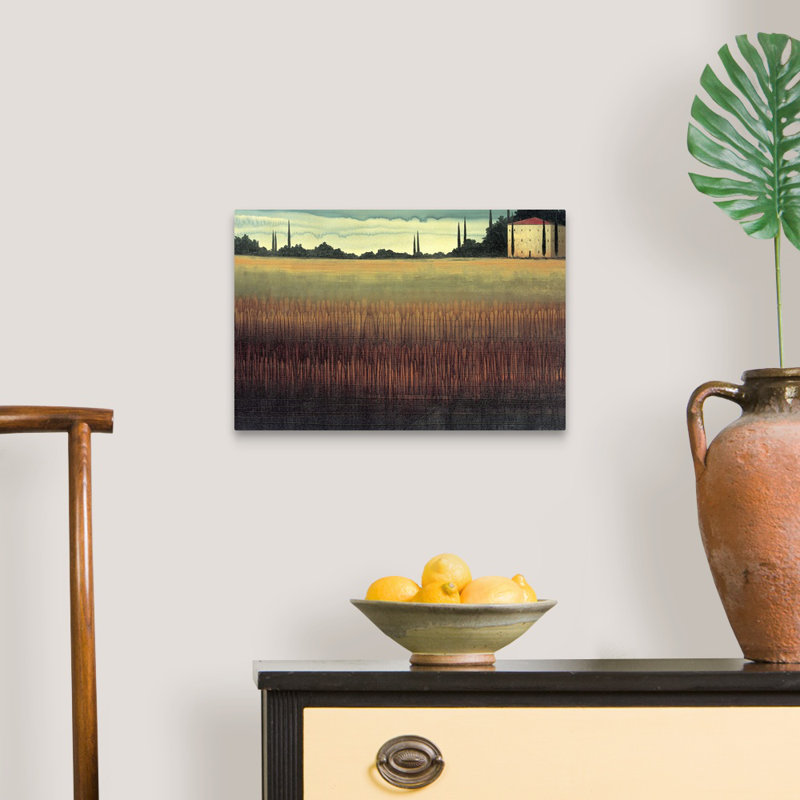 « tuscan light » par l’impression de peintures Robert Charon, Cadre noir, H 32 po x l 44 po x P 1 po
